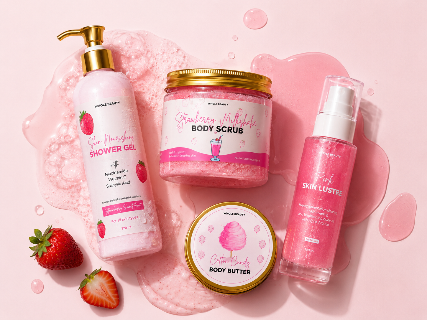 Whole Beauty The Whole Skin Transformation Set, full body skincare routine