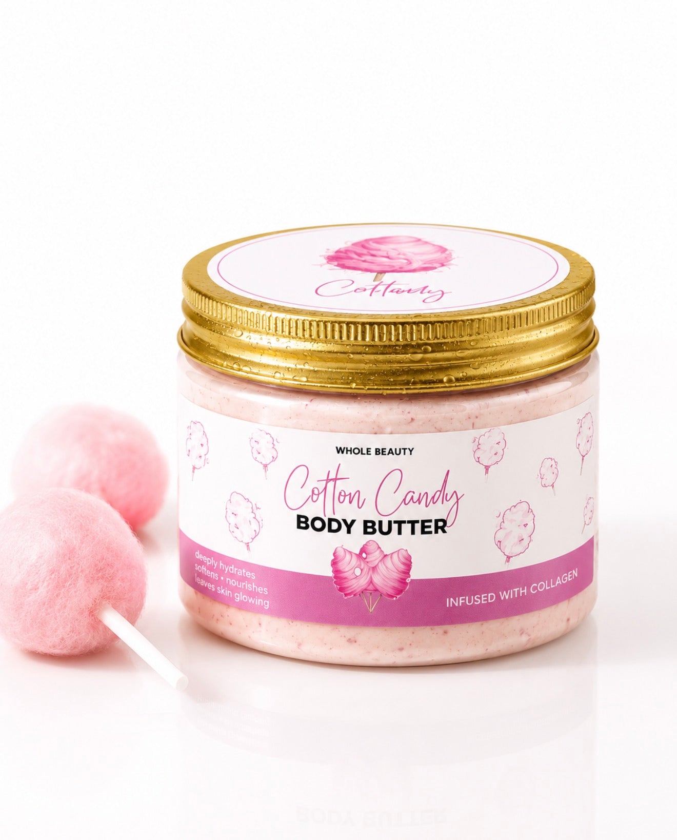 Whole Beauty Whipped Body Butter, soft glowy skin