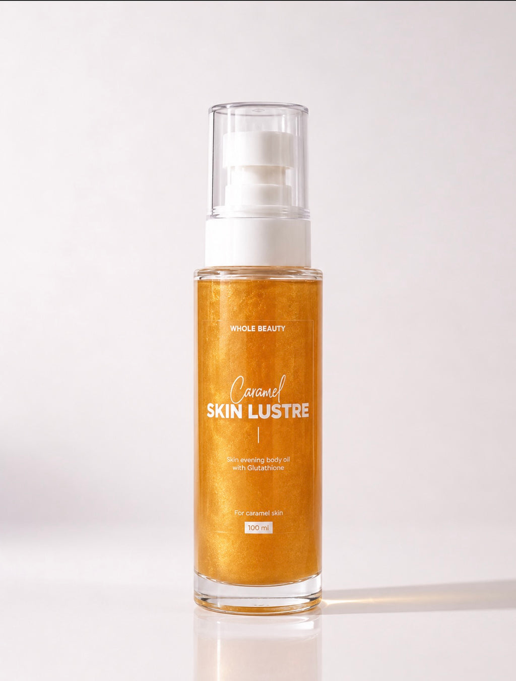 Whole Beauty Skin Lustre Oil, Pink Caramel and Bronze variants