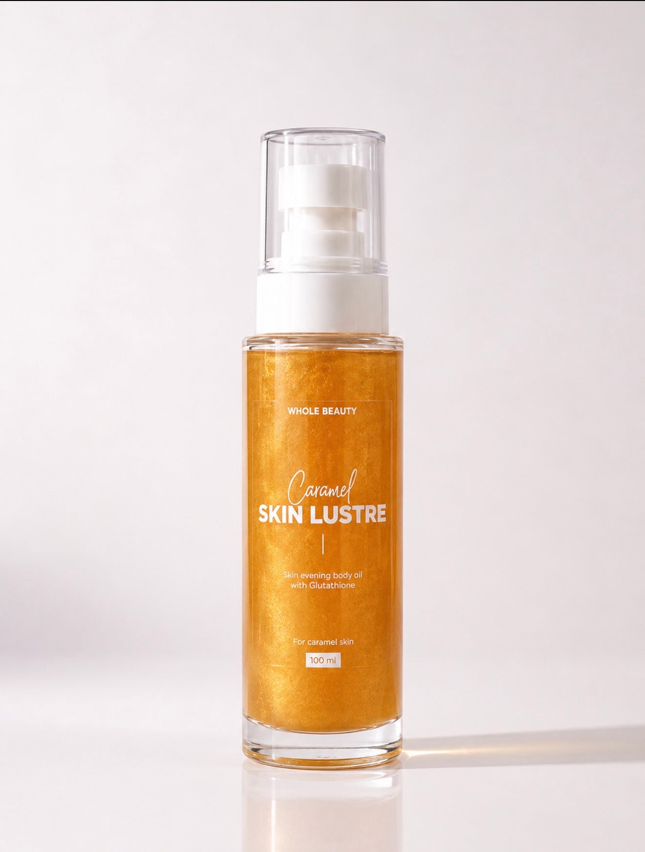 Whole Beauty Skin Lustre Oil, Pink Caramel and Bronze variants
